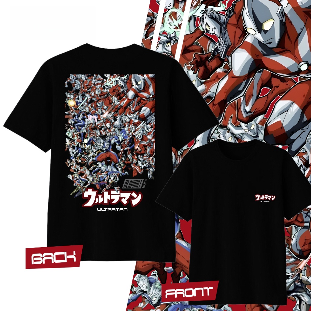 Street Fashion Of Japan - Anime Ultraman Bawełniana Koszulka z Nadrukiem