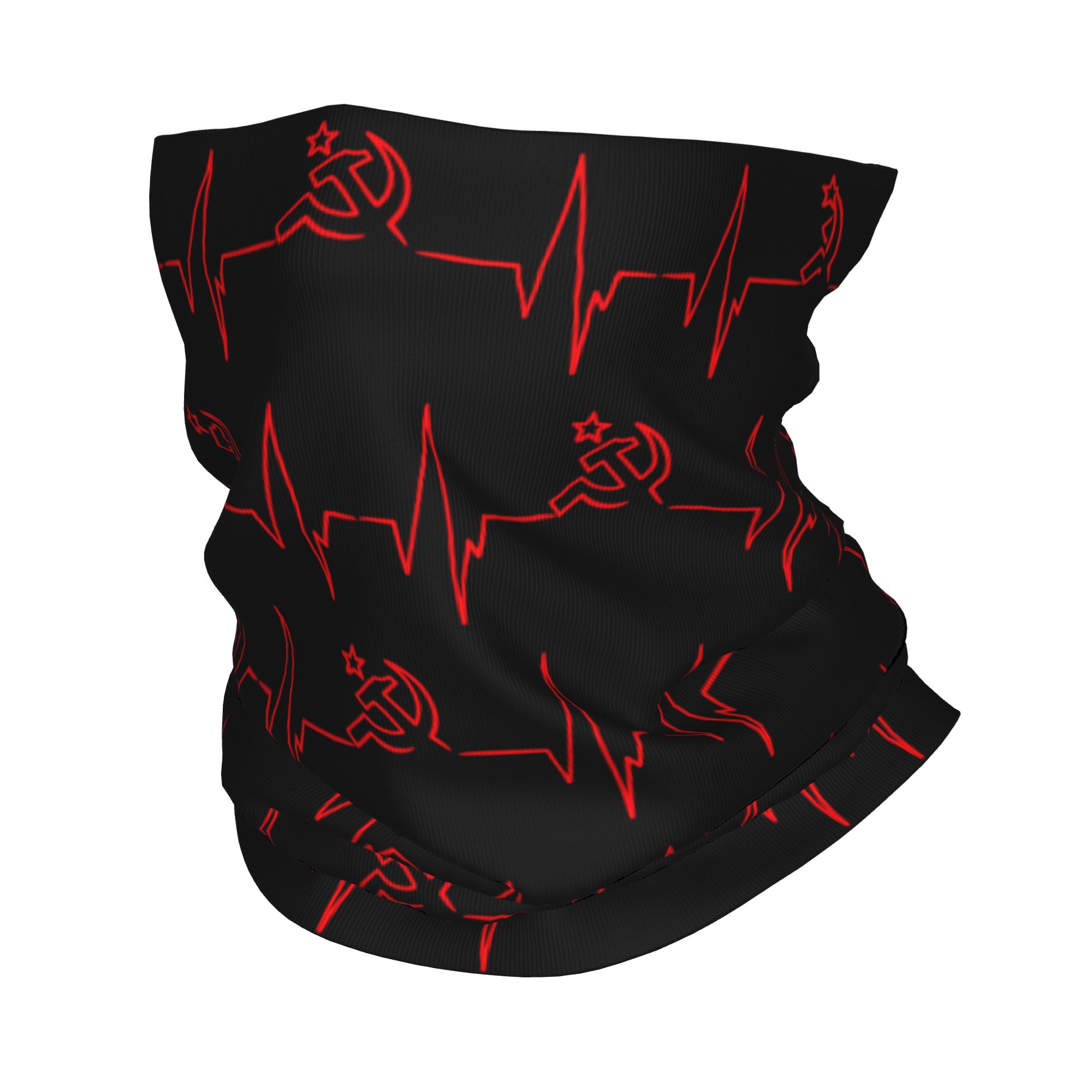 Balaclava Face Mask - Chusta na szyję z motywem serca,