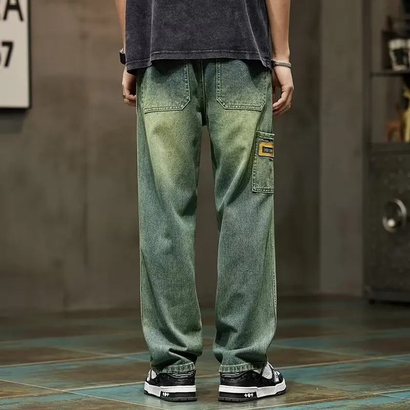 Street Fashion Of Japan - Męskie jeansy vintage w stylu koreańskim,