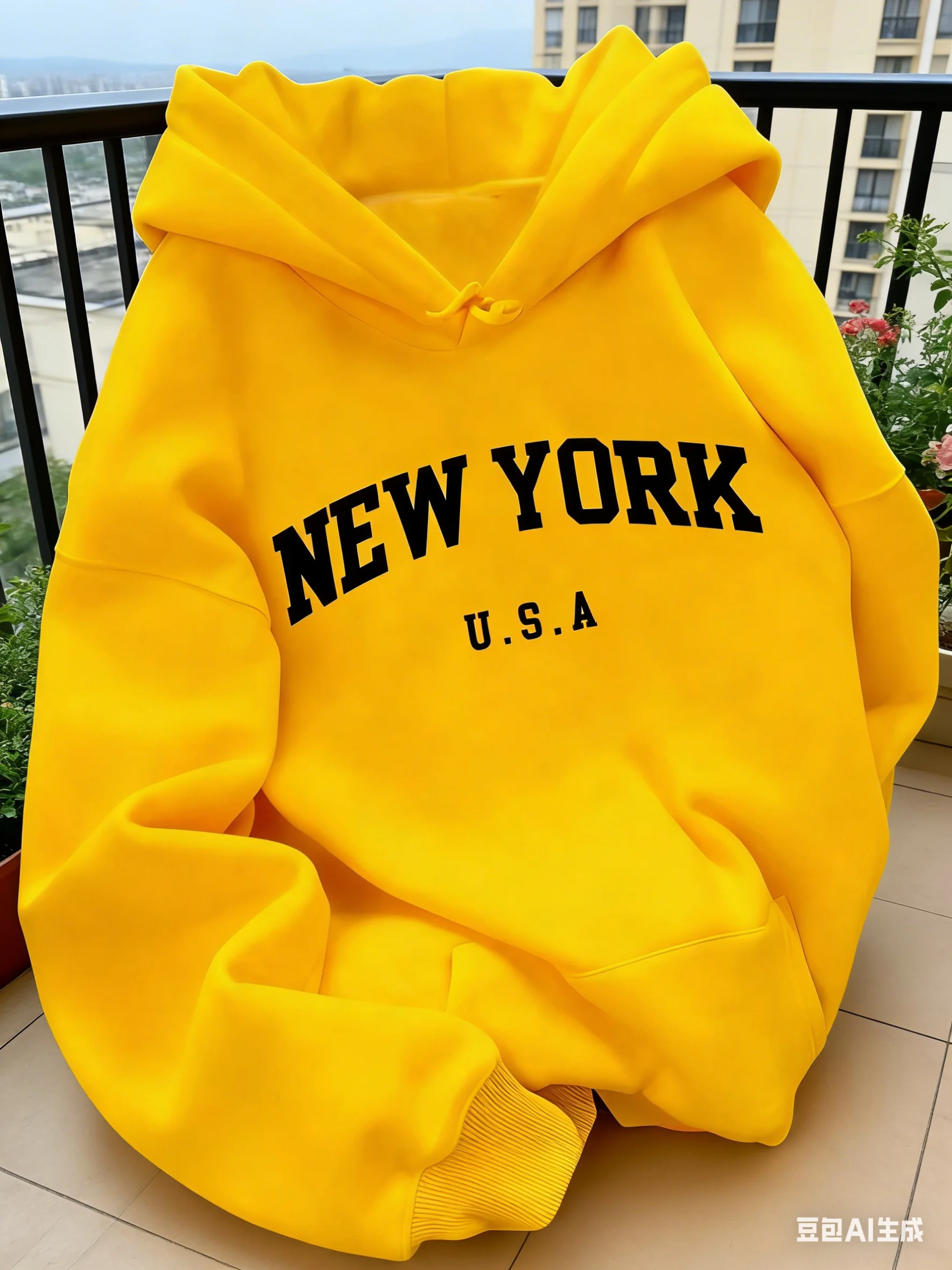 Street Style New York Fashion - Bluza z kapturem damska, krój casual,