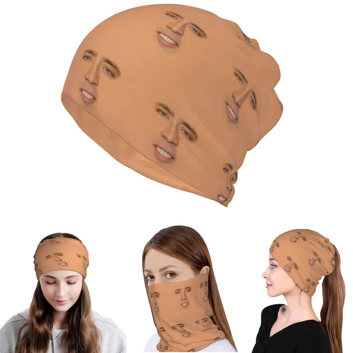 Balaclava Face Mask - Kominiarka Nicolas Cage zakrywająca całą twarz,