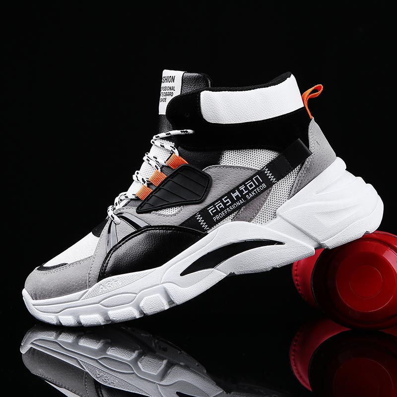 Street Fashion For Short Guys - Hightop letnie męskie buty sportowe męskie
