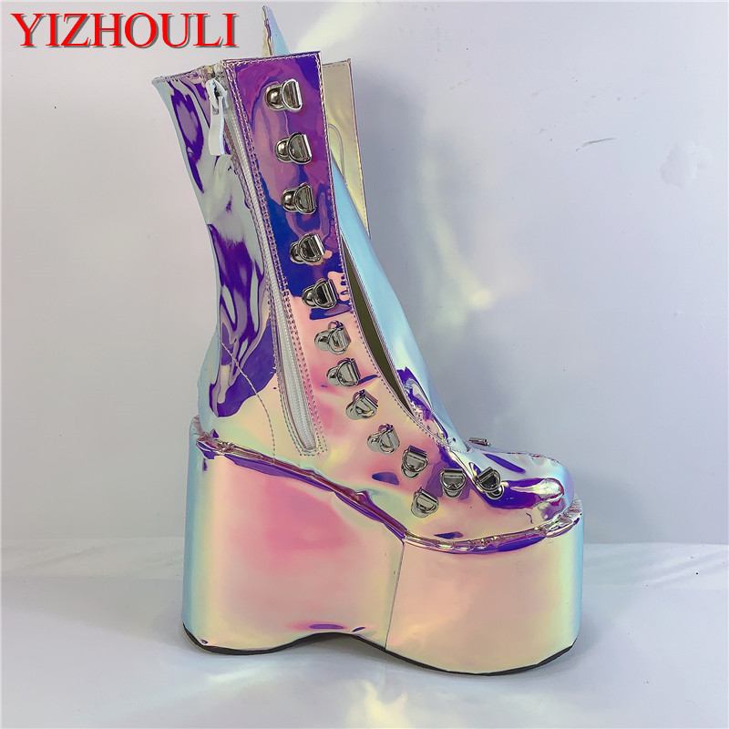 Street Fashion Rome - Magiczny fioletowy 12,5 cm modny obcas