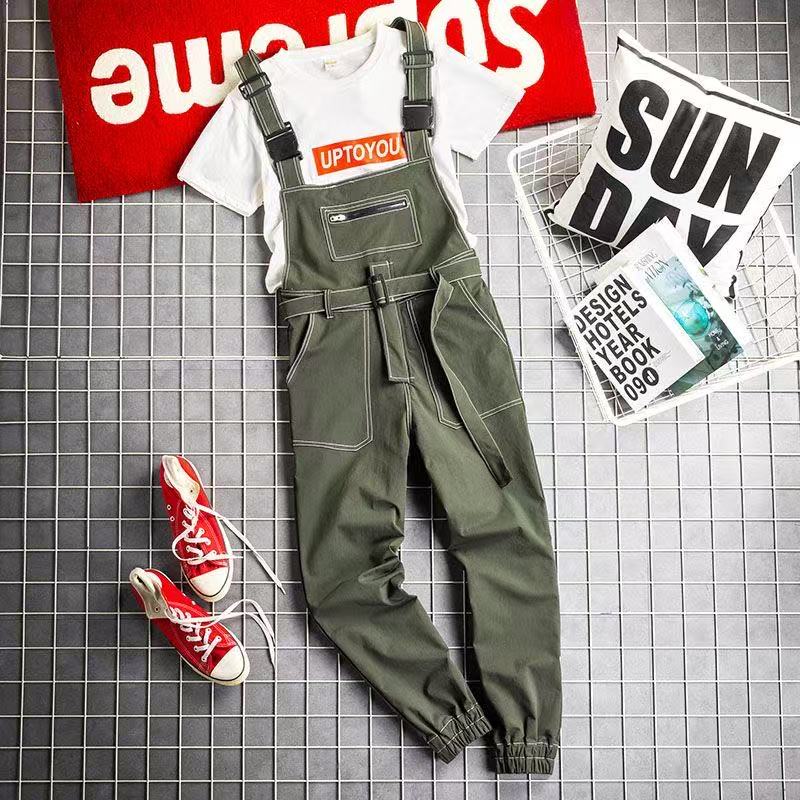 Street Fashion News - Męskie kombinezony cargo z kieszeniami, nowość