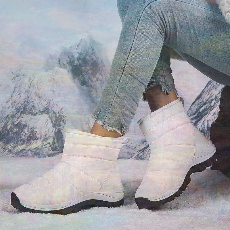 Street Fashion For Short Guys - Antypoślizgowe termo starsze tenisowe damskie buty
