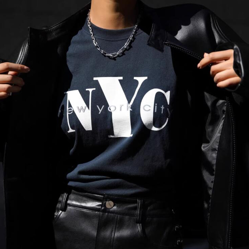 Street Style New York Fashion - Amerykański Retro styl Nowy Jork drukowany