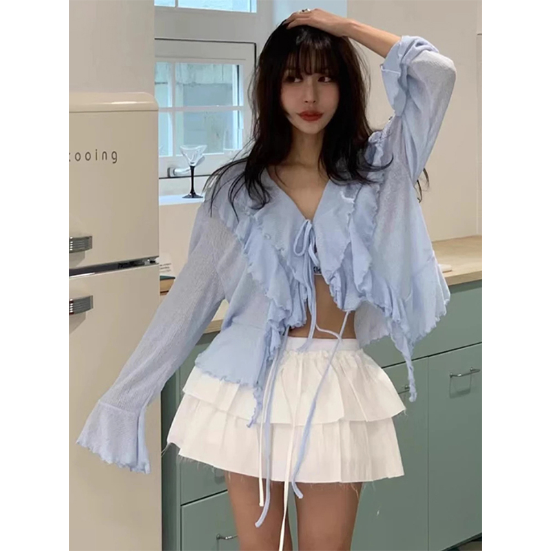 MEXZT Przycięte Białe Koszule  – Street Fashion Korea recenzja i cena