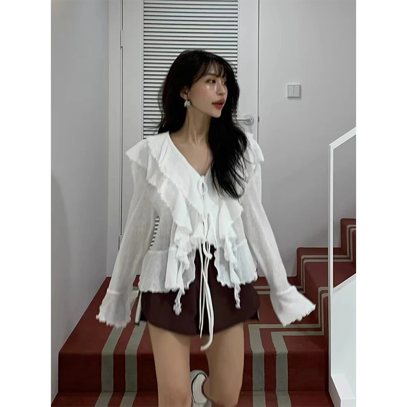 MEXZT Przycięte Białe Koszule  – Street Fashion Korea recenzja i cena