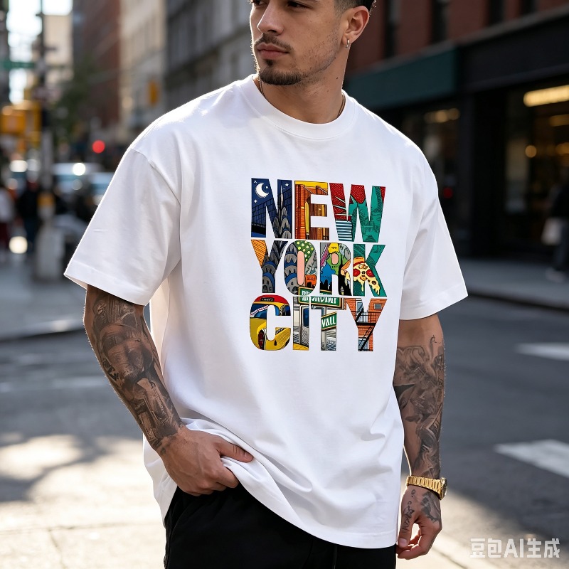Koszulka męska z grafiką NEW Y – Street Style New York Fashion recenzja i cena