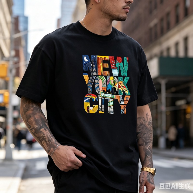Koszulka męska z grafiką NEW Y – Street Style New York Fashion recenzja i cena