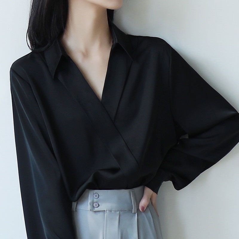 Damskie Gidyq czarne szyfonowe – Street Fashion Korea recenzja i cena