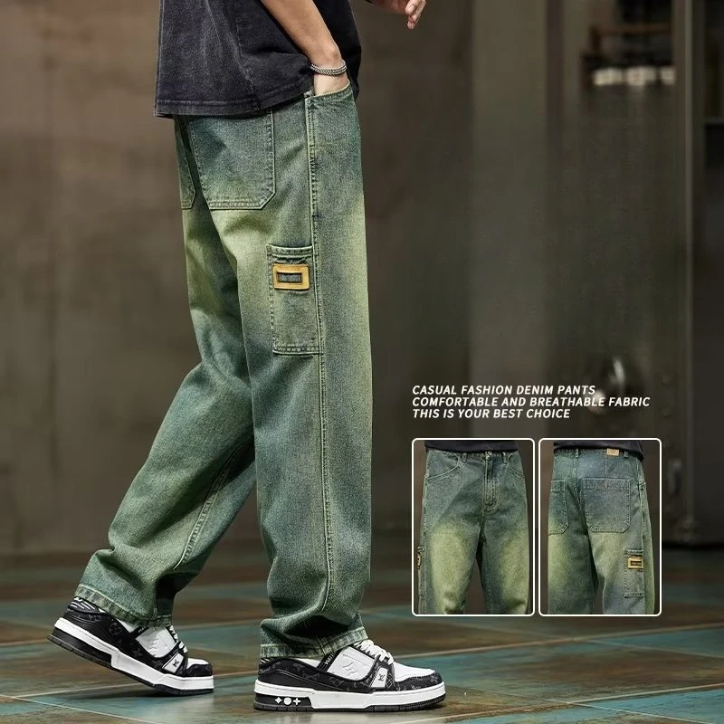 Męskie jeansy vintage w stylu  – Street Fashion Of Japan recenzja i cena