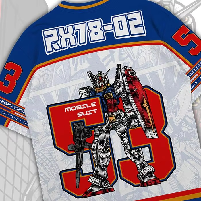 Koszulka Gundam RX78 Anime Mec – Street Fashion Korea recenzja i cena