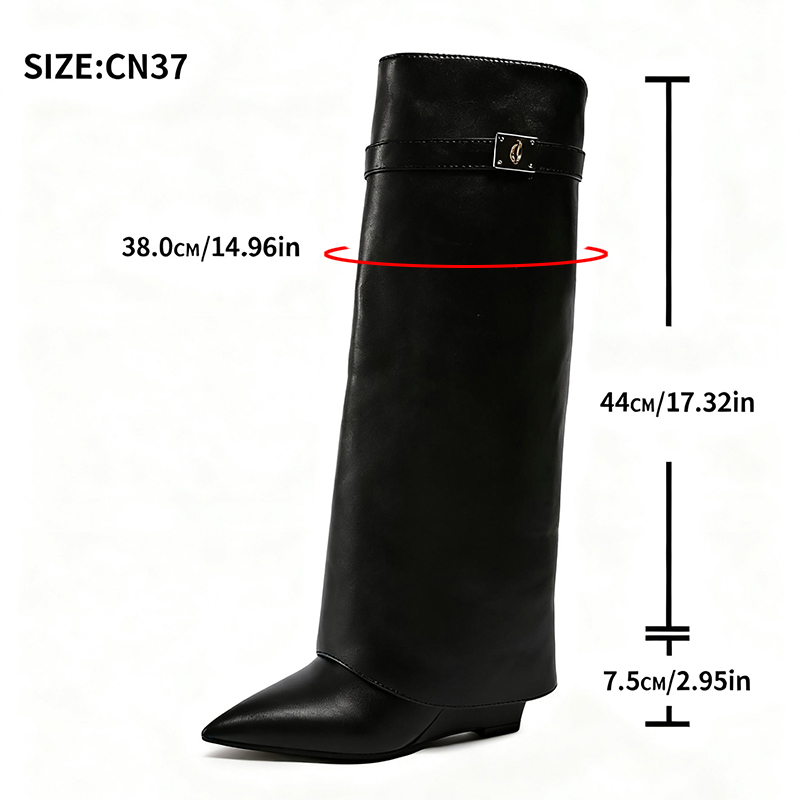 Czarne kozaki damskie do kolan – Street Fashion Punk recenzja i cena