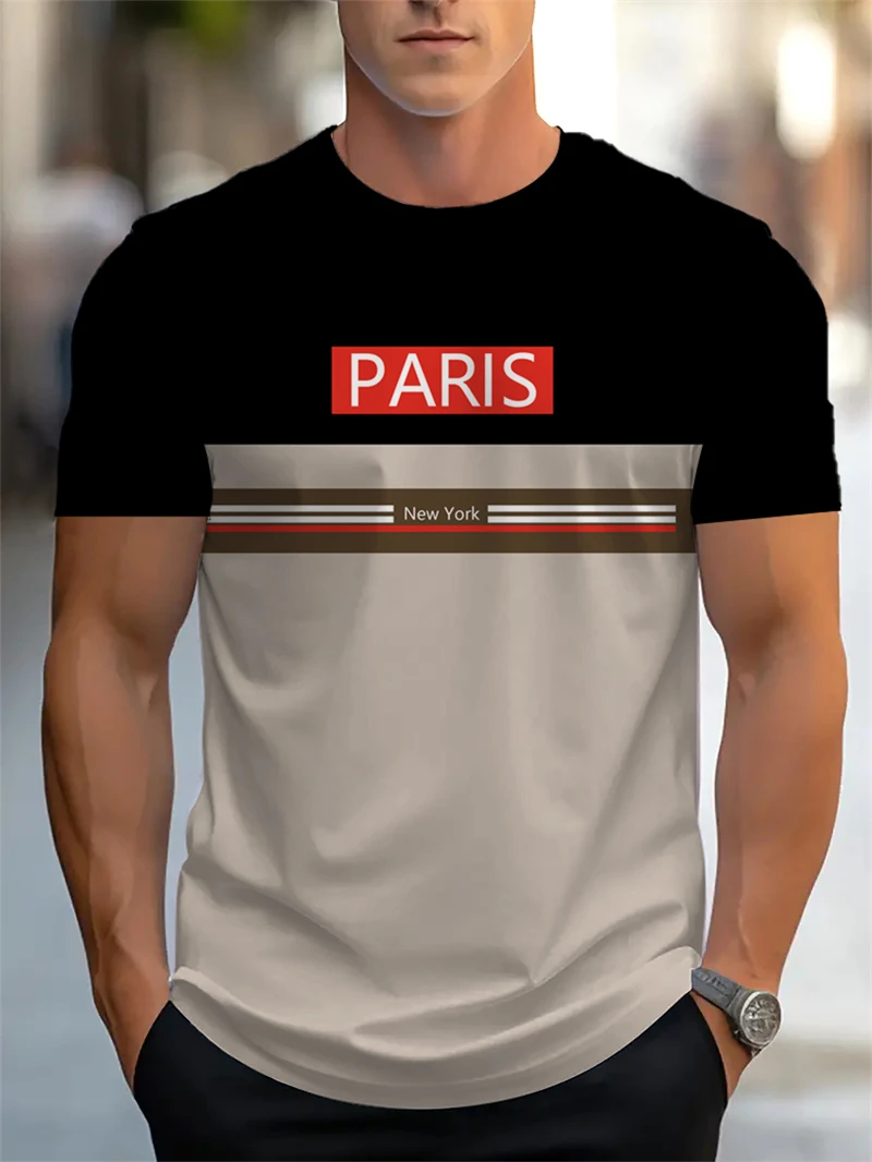Modna męska koszulka z nadruki – Street Style New York Fashion recenzja i cena