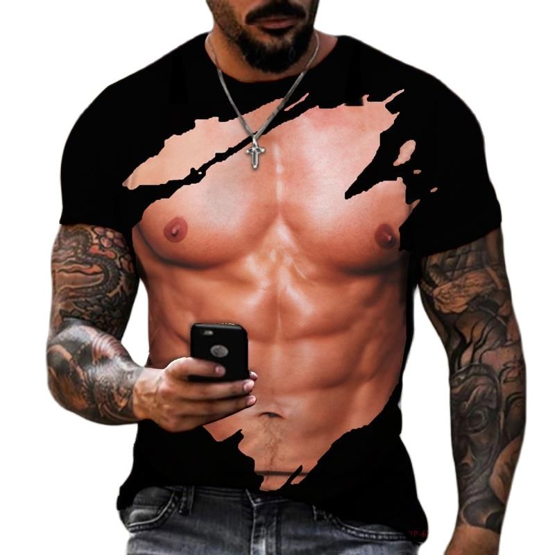 Letnia moda męska 3D drukowane – Street Fashion For Short Guys recenzja i cena