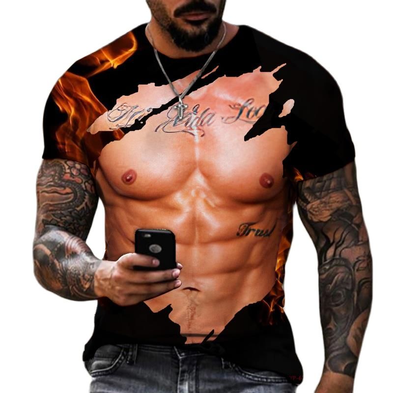 Letnia moda męska 3D drukowane – Street Fashion For Short Guys recenzja i cena