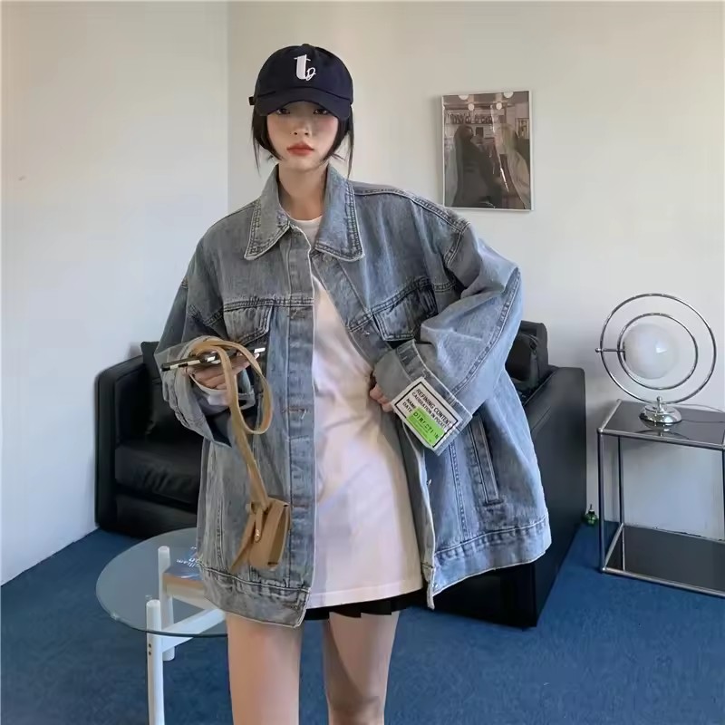 2025 Nowa moda Kurtka dżinsowa – Street Fashion Korea recenzja i cena