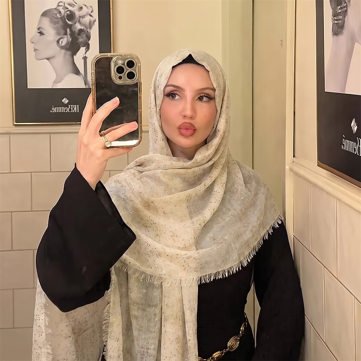 Modna chusta hidżab tie-dye, m – Street Fashion Hijab recenzja i cena