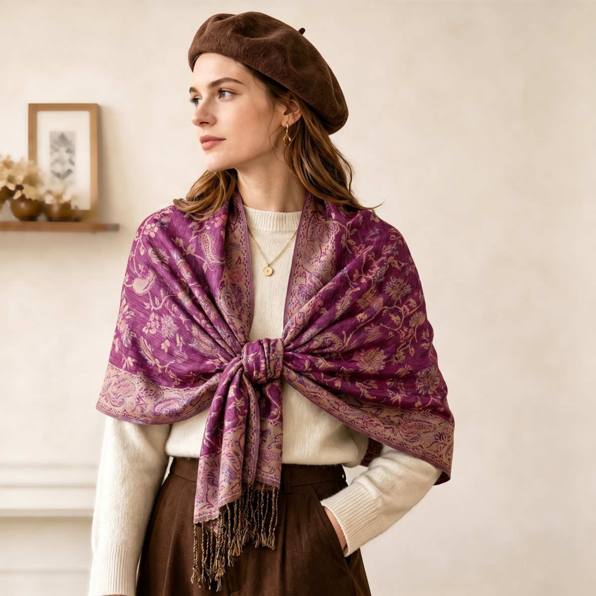 Szalik Drukowany Hidżab Paszmi – Street Fashion Hijab recenzja i cena