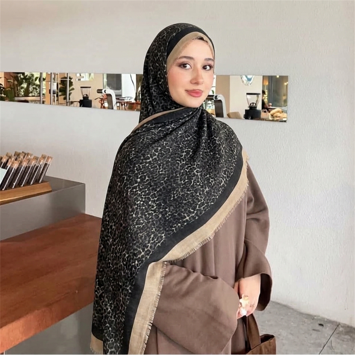 Vintage'owa chusta hidżab z mo – Street Fashion Hijab recenzja i cena