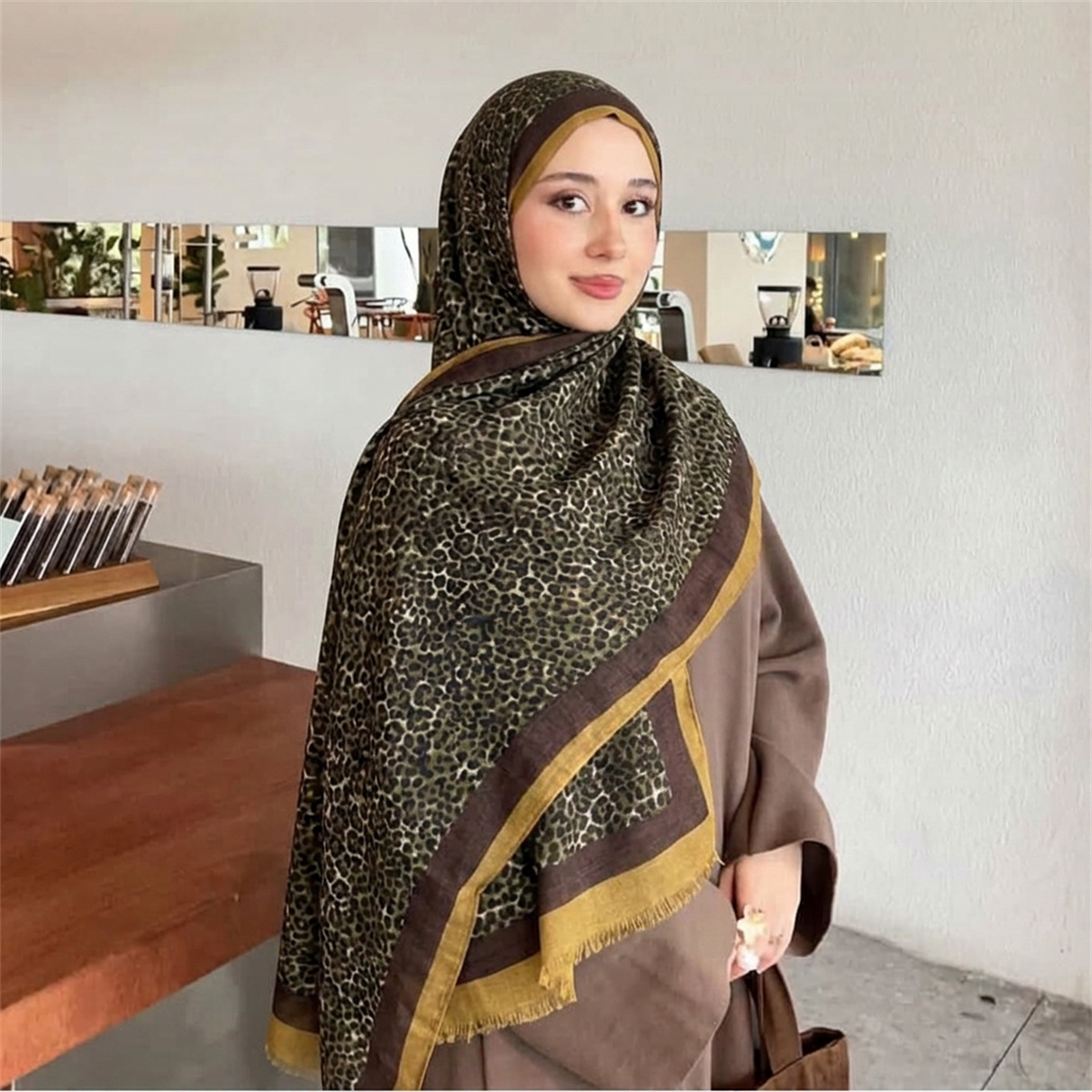 Vintage'owa chusta hidżab z mo – Street Fashion Hijab recenzja i cena