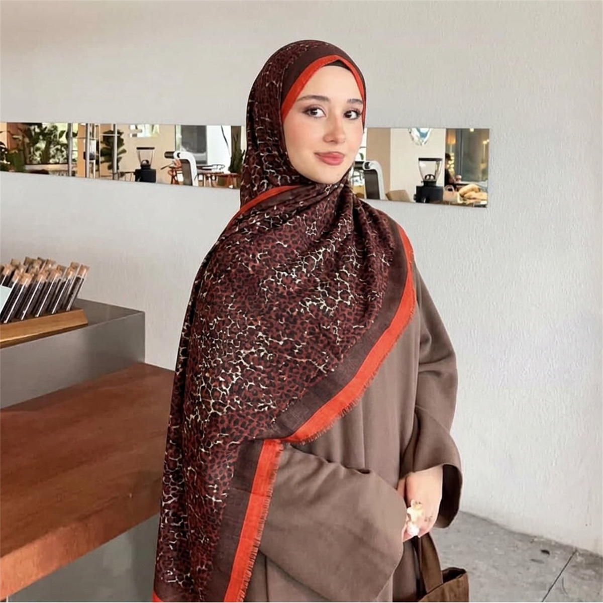 Vintage'owa chusta hidżab z mo – Street Fashion Hijab recenzja i cena