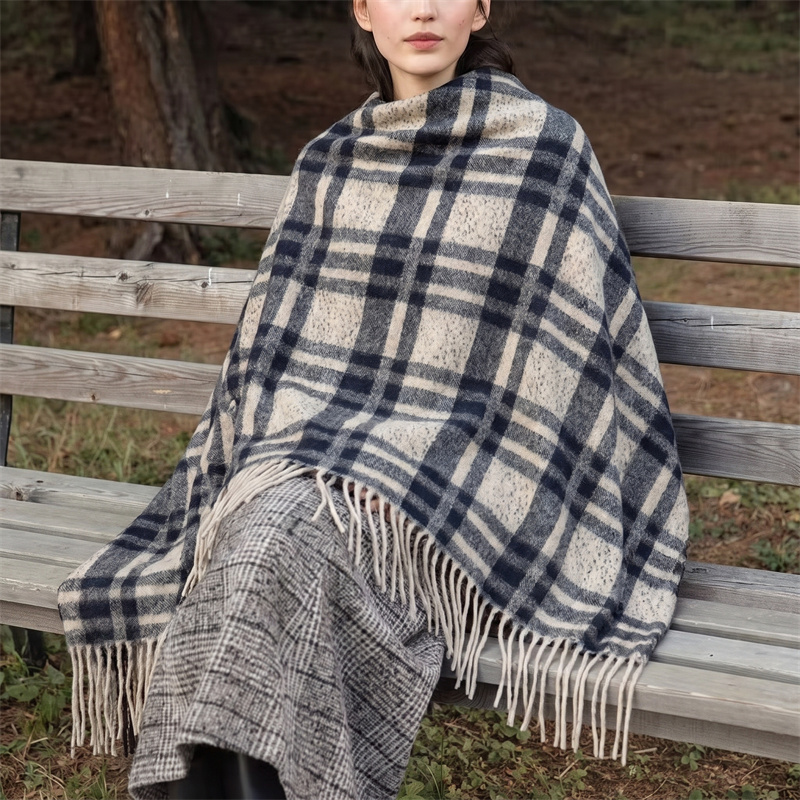 Ciężki szal 750g, poncho w kra – Street Fashion Hijab recenzja i cena
