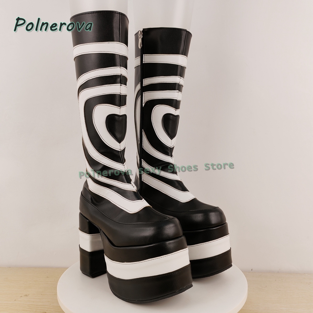 Botki na platformie z nadrukie – Street Fashion Punk recenzja i cena