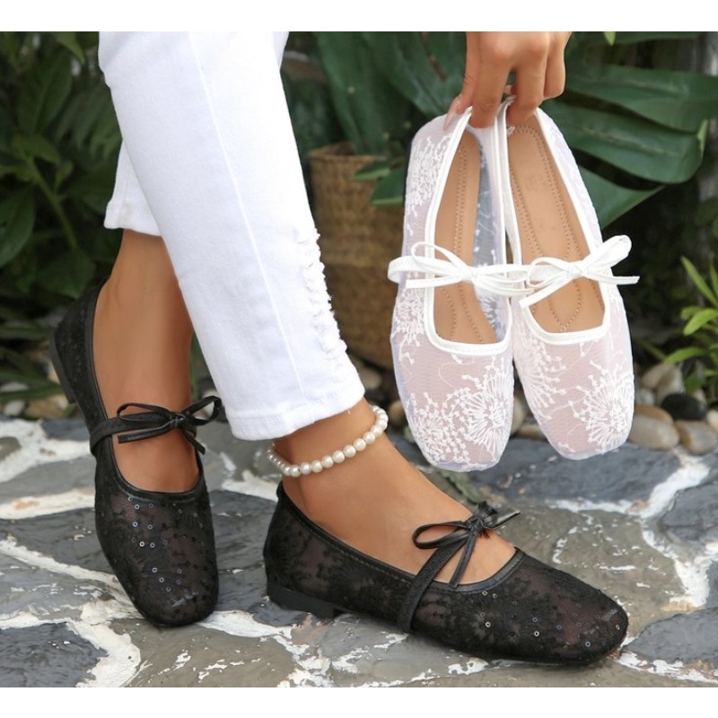 Damskie buty Mary Jane z koron – Street Fashion Rome recenzja i cena