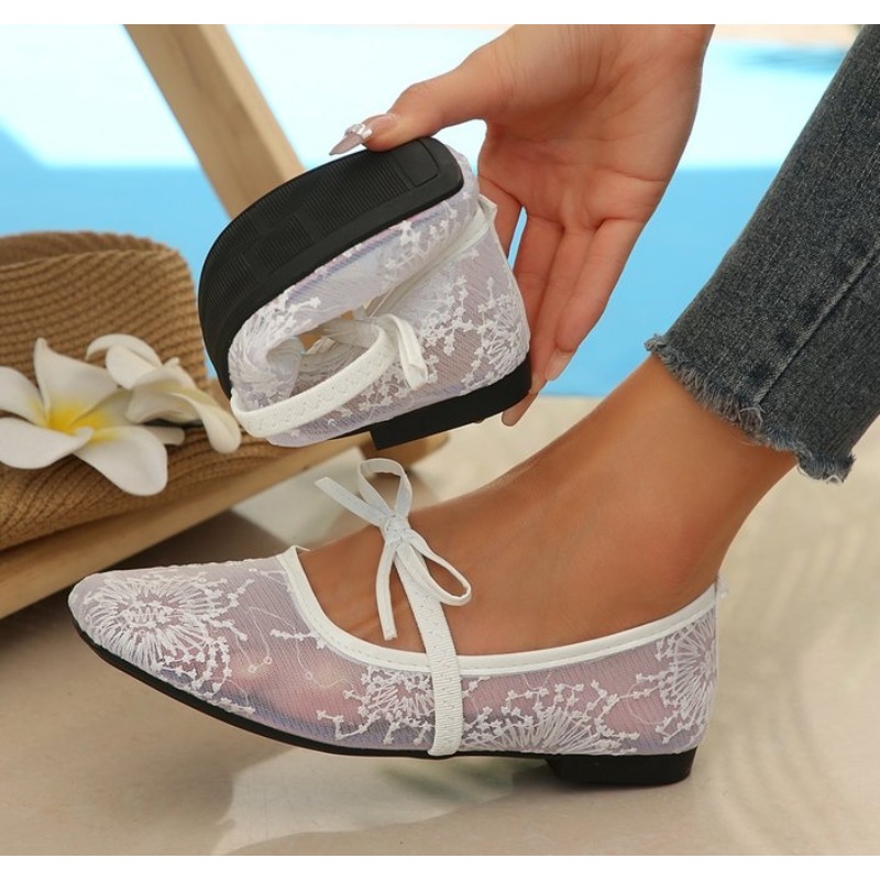 Damskie buty Mary Jane z koron – Street Fashion Rome recenzja i cena
