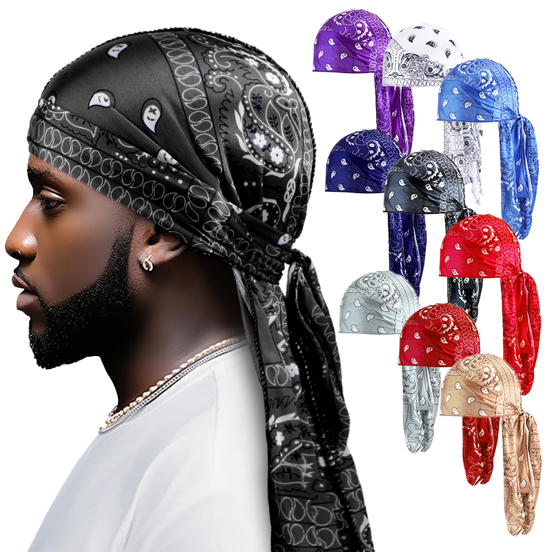 Amoeba Print Silky Durag Banda – Street Fashion Hijab recenzja i cena