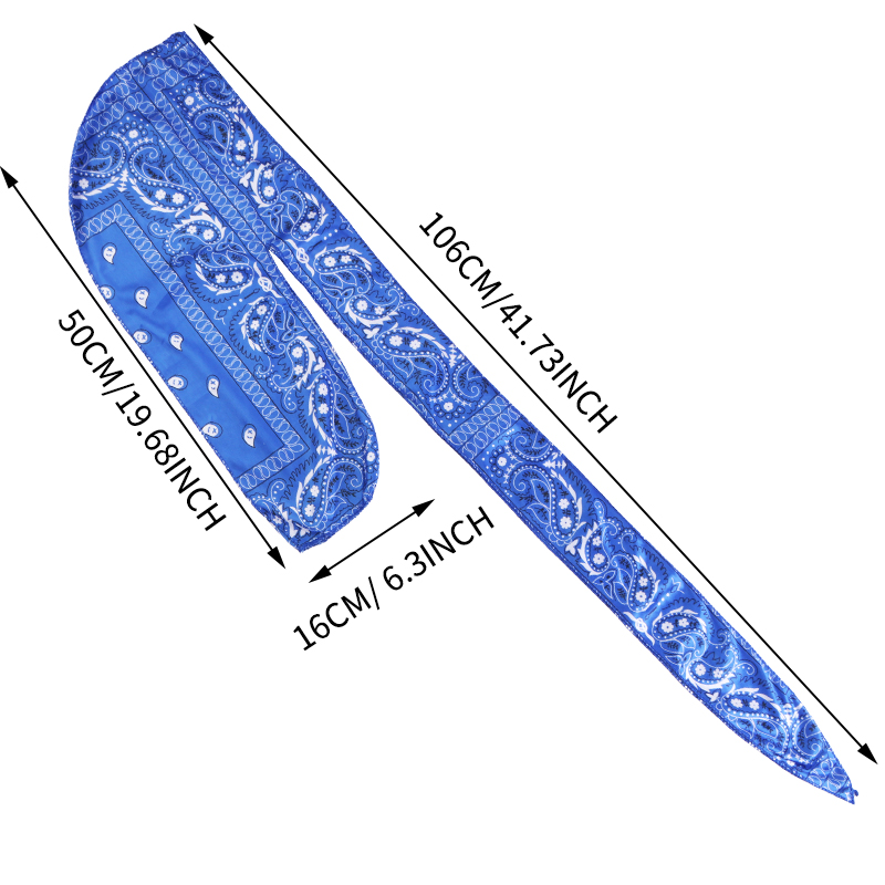 Amoeba Print Silky Durag Banda – Street Fashion Hijab recenzja i cena