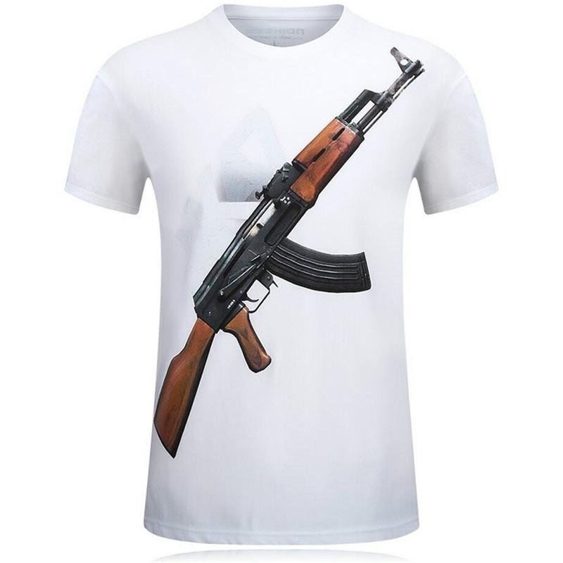 Tough Guy Style 3D Print T-shi – Street Fashion For Short Guys recenzja i cena