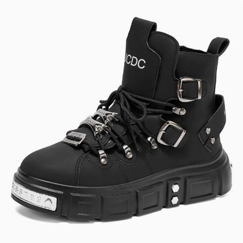 Modne czarne sneakersy męskie  – Street Fashion Punk recenzja i cena